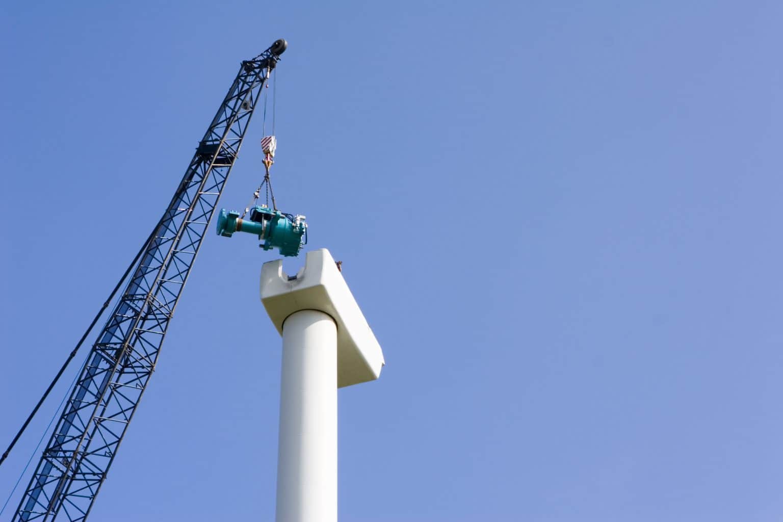 major component replacement in wind turbines