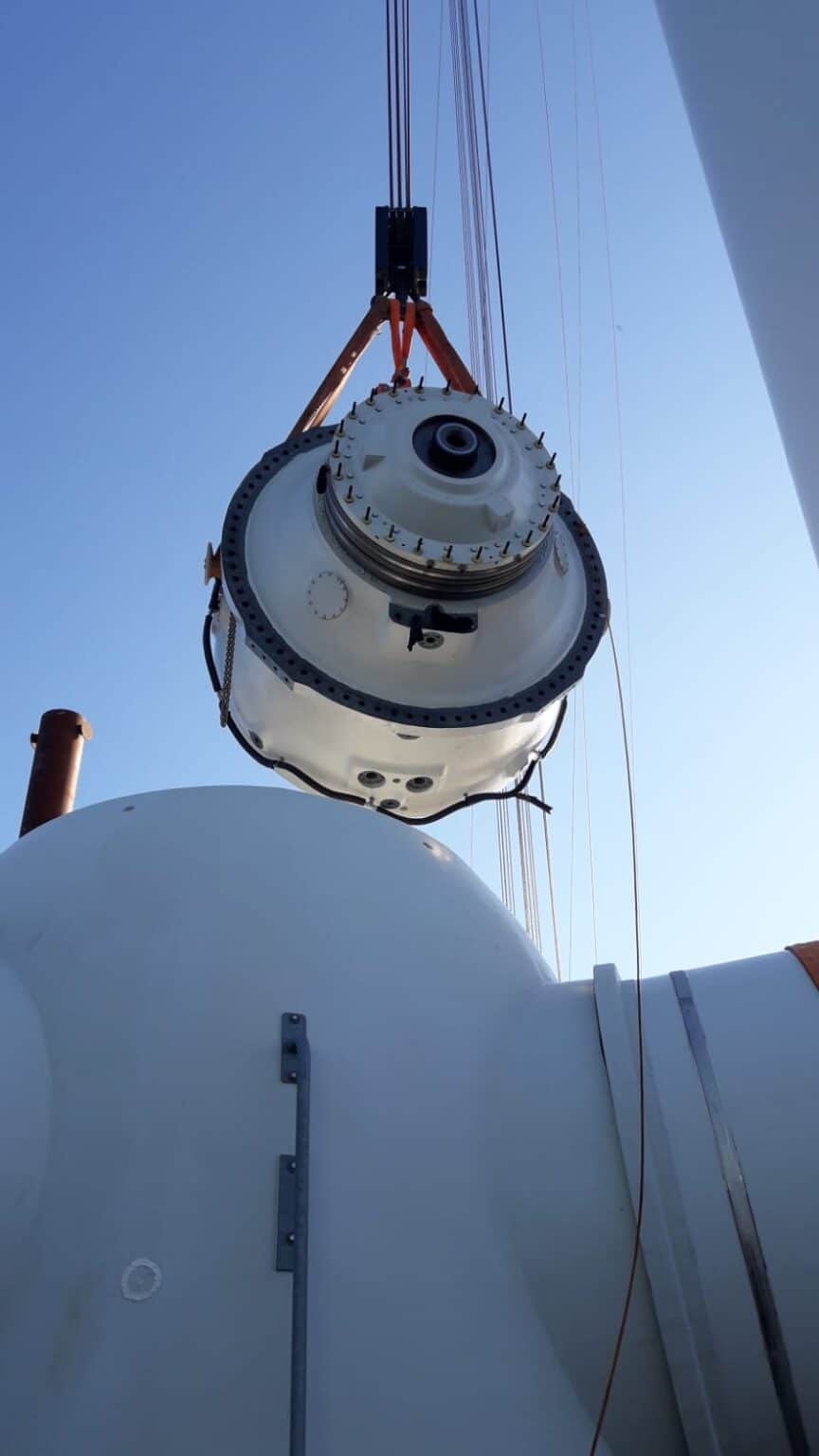 major component replacement in wind turbines